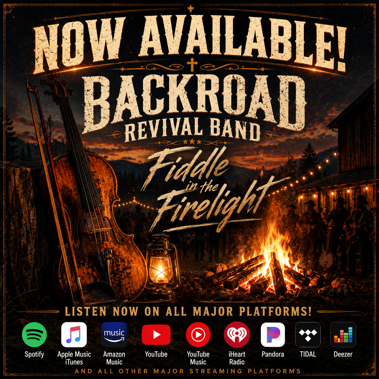 Backroad Revival Band - Fiddle in the Firelight